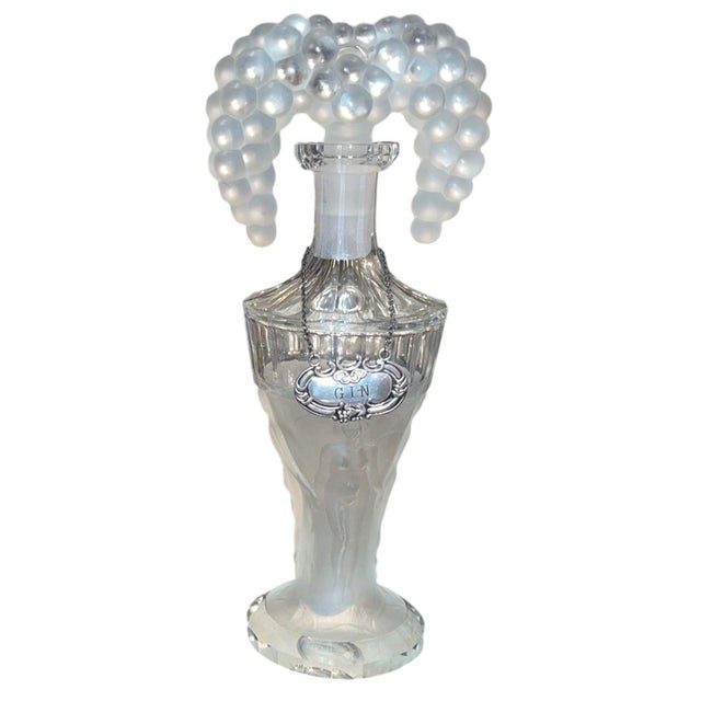 A rare and highly collectible pair of Czech Art Deco crystal decanters designed by Heinrich Hoffmann, dating to the 1920s....