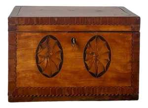 Late 18th Century George III Mixed Woods Tea Caddy