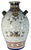 17+ In. Tall Chinese Jug Vase Stylized Blue Songbird, Fruit & Leaf Pattern For Sale - Image 9 of 18