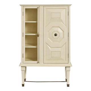 Corey Damen Jenkins for Maitland-Smith Art Bar Cabinet White For Sale