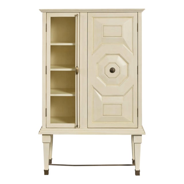 Corey Damen Jenkins for Maitland-Smith Art Bar Cabinet White For Sale