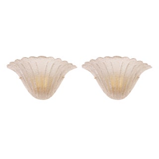 Italisn Fumè Murano Glass Wall Sconces, 1990s, Set of 2 For Sale
