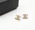Contemporary Chanel Classic Gold CC Crystal Piercing Earrings, A Pair For Sale - Image 3 of 5