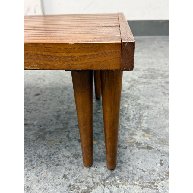 John Keal for Brown Saltman Expandable Slat Bench, Mid 20th Century For Sale - Image 10 of 12
