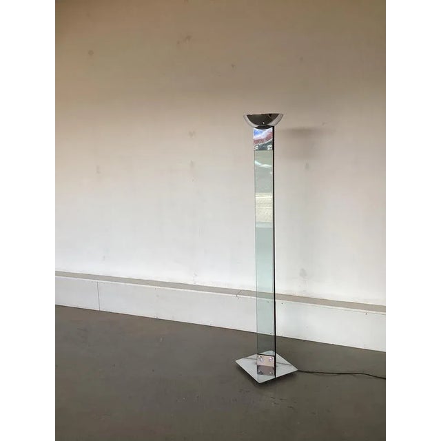 Vintage Laser Uplighter Floor Lamp by Max Baguara for Lamperti, in Very Good conditions. Designed 1980 to 1989 This piece...