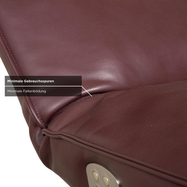 Burgundy Jonas Lounger with Electric Relaxation Function from Koinor For Sale - Image 10 of 18