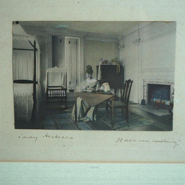 1920s Antique Wallace Nutting Prints, ‘Lady Arabecca” & “A Fine Effect" Interior C1920 - Set of 2 For Sale - Image 5 of 18