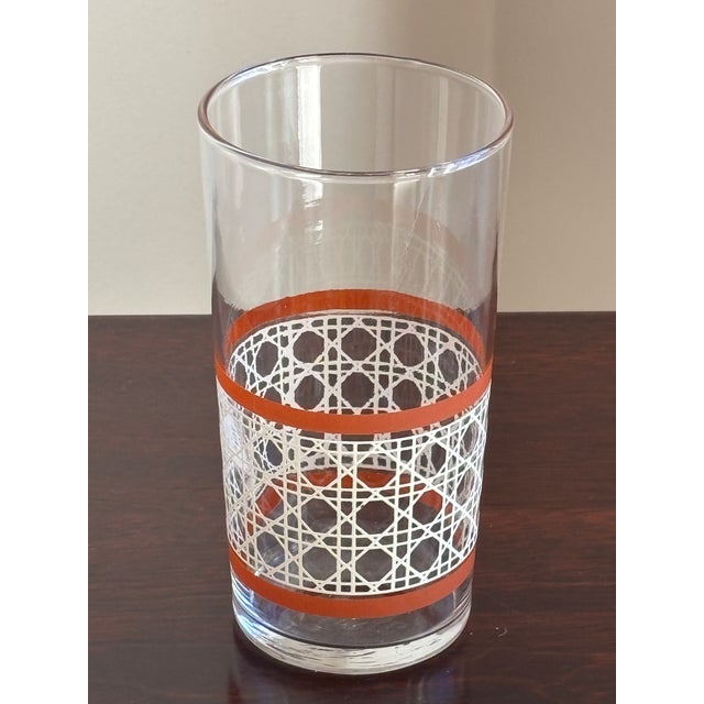 Offering a beautiful set of eight Libbey mid-size tumblers. This lovely mid-20th-century glassware set features a soft...