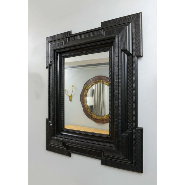 Baroque Northern Italian Hand-Carved Mirror in the Baroque Manner For Sale - Image 3 of 7