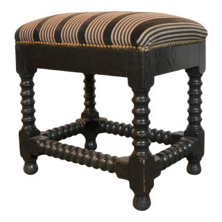 Turned Black Bench For Sale