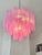 Pop Art Spectacular Fucsia “Tronchi” Murano Glass Chandelier D60 For Sale - Image 3 of 6