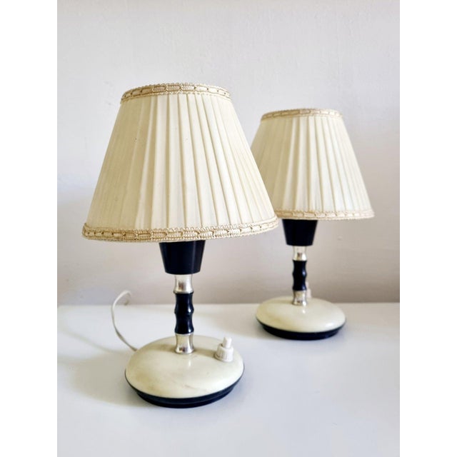 Mid-Century Modern Table Lamps attributed to Angelo Lelli, Italy, 1950s, Set of 2 For Sale - Image 6 of 13