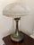 Pairpoint Glassworks / Pairpoint Mfg Co. 2-Light Bronze Lamp With Embossed Glass Dome Shade, 1910, C3020 For Sale - Image 9 of 13
