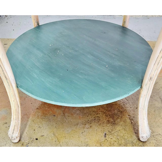 Mid 20th Century Vintage Italian Mid-Century Modern Tuscan Carved & Faux Marble Painted Center Table For Sale - Image 12 of 12