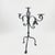Metal Hand Forged Iron Candelabra 23.5″ (60cm) Antique Copper Finish Extra Wide & Grand Statement Centerpiece For Sale - Image 7 of 7
