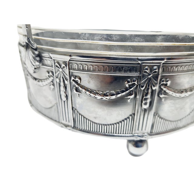 Metal Antique Art Nouveau Fruit Basket, 1900s For Sale - Image 7 of 18
