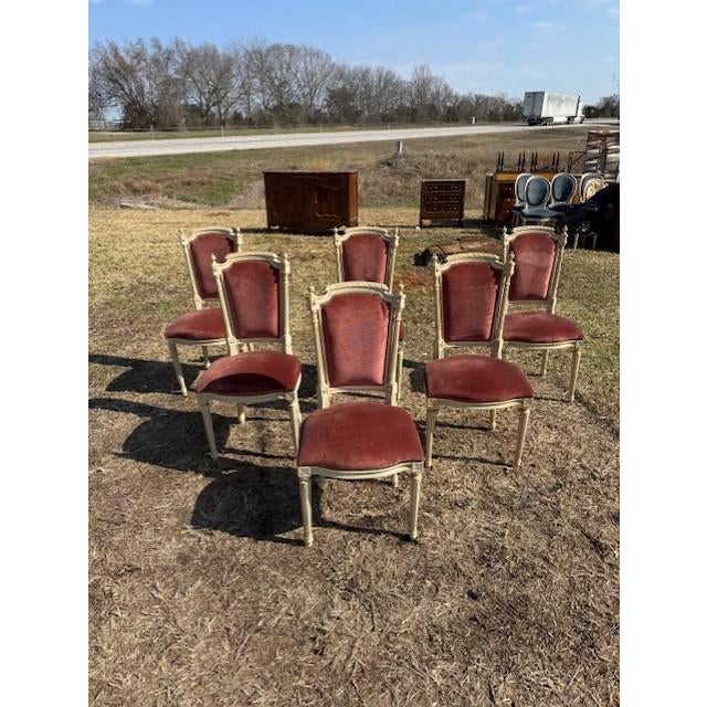 French Fine 19th Century French Louis XVl Dining Chairs - Set of 6 For Sale - Image 3 of 17
