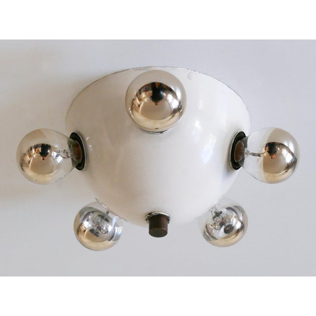 Ivory Mid-Century Modern German Flush Mount, 1960s For Sale - Image 8 of 18