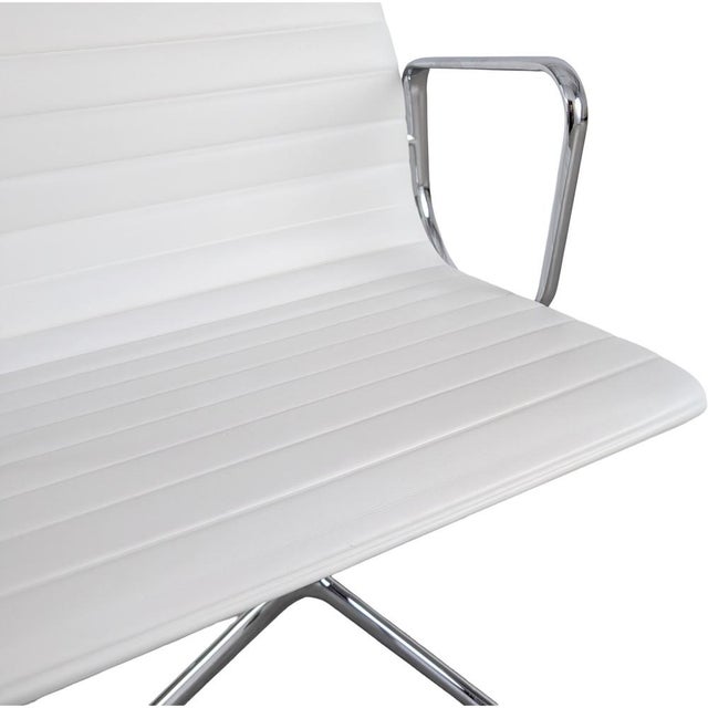 Metal EA 108 Chair in Leather by Charles & Ray Eames for Vitra For Sale - Image 7 of 11