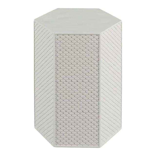 Woodbridge Furniture Poseidon Side Table in Glacier For Sale