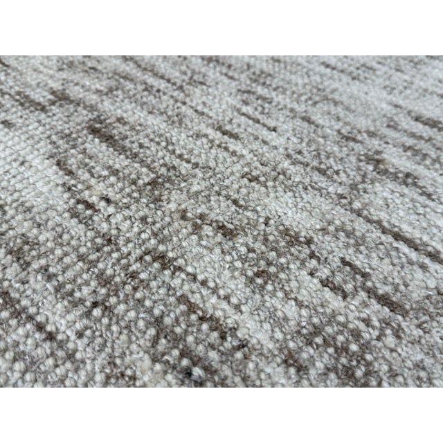 9ft X 12ft Modern Design Textured Neutral Area Rug For Sale - Image 10 of 12