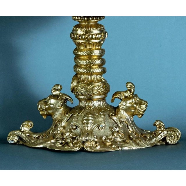 Rococo Early 20th Century Rococo Revival French Gilt Bronze Tazza with Putti For Sale - Image 3 of 9