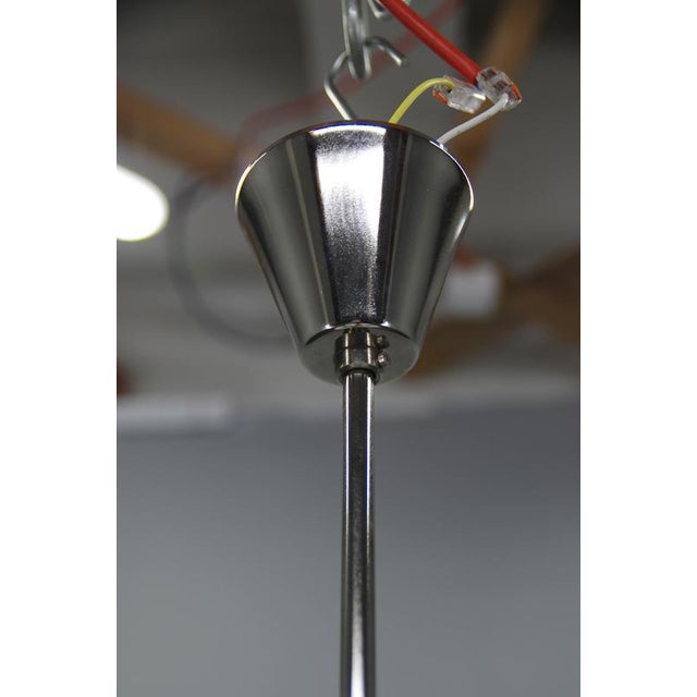 Glass Mid-Century Sputnik Chandelier attributed to Kamenický Šenov, Former Czechoslovakia, 1960s For Sale - Image 7 of 13