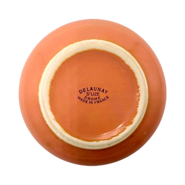 Vintage La Bonne Auberge Antibes Restaurant Peach Pink Ashtray For Sale In Washington DC - Image 6 of 10