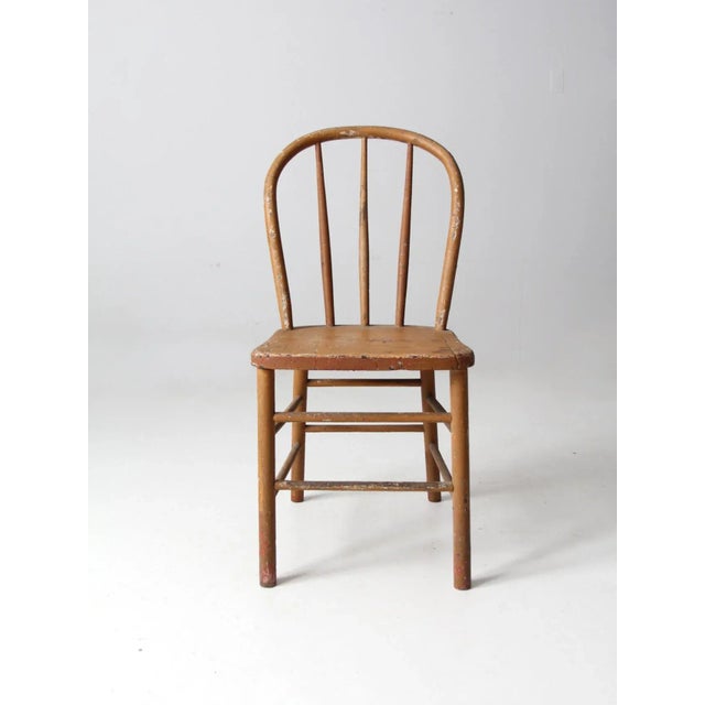 Antique Farmhouse Windsor Chair For Sale - Image 6 of 11