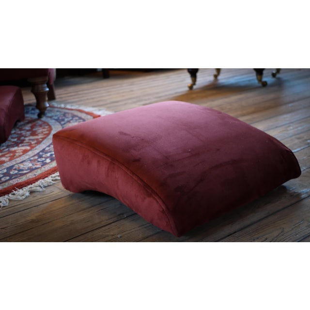 Early 21st Century Kilim Byron Steamer Armchairs and Ottomans by John Sankey, 2010s, Set of 4 For Sale - Image 5 of 18