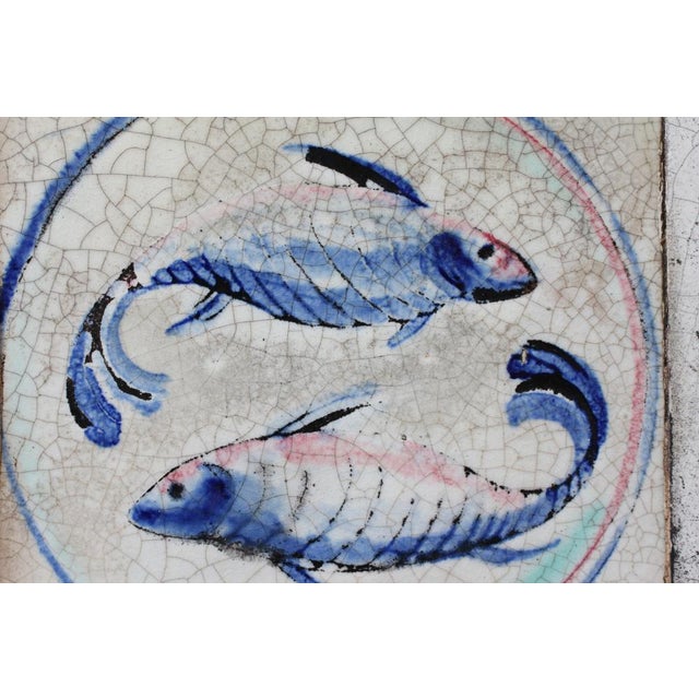 Rococo Tile Top Side Table by Herman A. Kähler, 1930s For Sale - Image 9 of 18