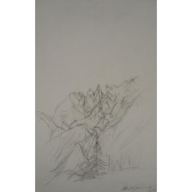 Alberto GIACOMETTI (1901-1966) (after) Landscape Lithograph after a drawing by the artist Signed in the plate On wove...