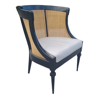 Early 21st Century Contemporary Cane and Wood Chair For Sale
