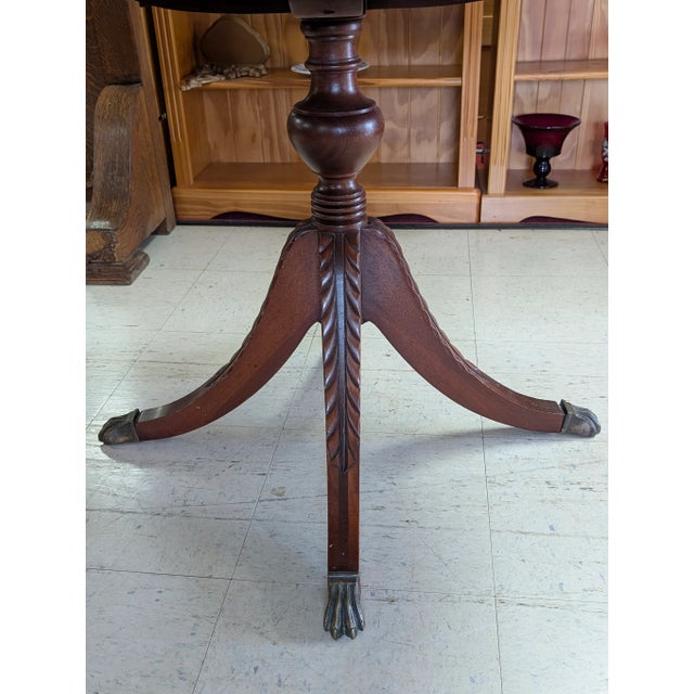 Vintage Imperial Furniture Mahogany Georgian Style Drum Table For Sale In Atlanta - Image 6 of 10