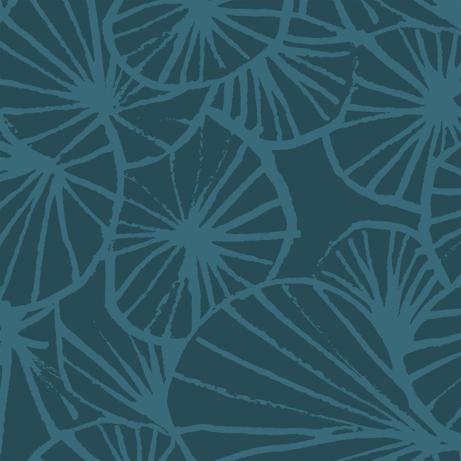 Soicher Marin Tampopo Wallpaper in Blue - 3 Panels | Chairish