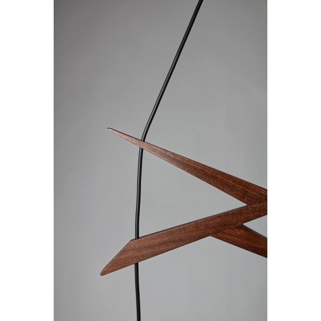 Brown Height-Adjustable Pendant Light, Italy, 1960s For Sale - Image 8 of 11