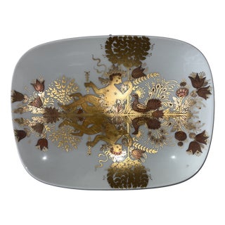 Vintage Porcelain Plate by Bjørn Wiinblad for Rosenthal, 1950s For Sale