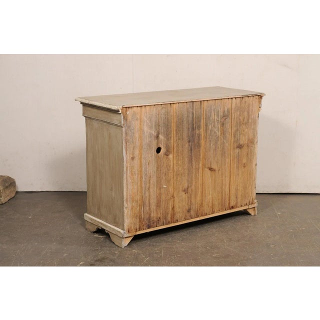 Taupe 19th Century French Painted Wood Buffet Cabinet For Sale - Image 8 of 12