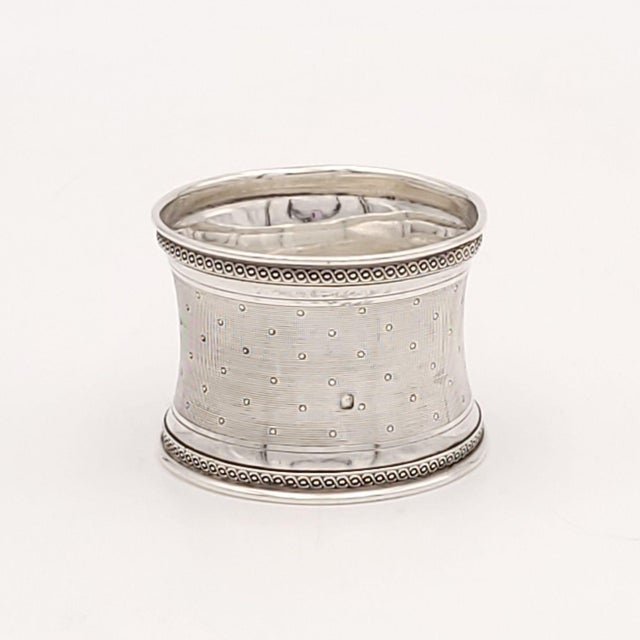 Assembled Set of Six Silver Napkin Rings, France, 19th Century For Sale - Image 9 of 12