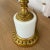 Vintage White Ormolu Mounted French Opaline Lamp For Sale - Image 4 of 7