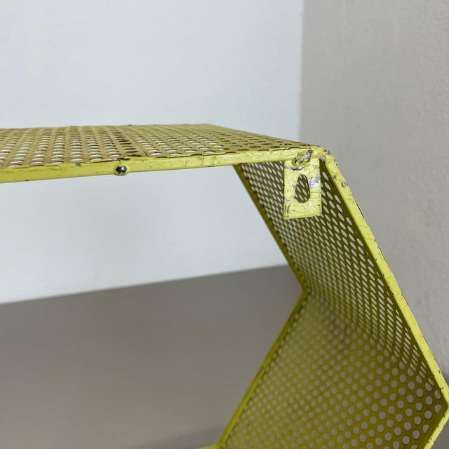 Small Yellow Cube Form Wall Unit attributed to Mathieu Matégot, 1950 For Sale - Image 17 of 18