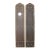 Pair of 18 In. Bronze Corbin Gothic Door Push Plates For Sale