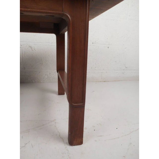 Vintage Modern Walnut Coffee Table For Sale - Image 4 of 9