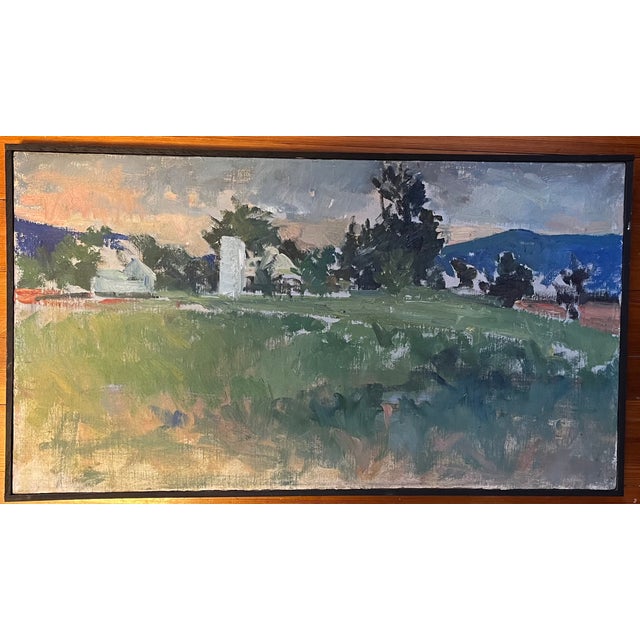 Walker Buckner (New York 1943) Impressionist Oil Painting on Canvas - New England Berkshire Landscape For Sale In New York - Image 6 of 8
