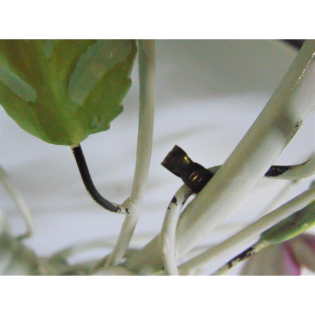 Italian Floral Tole Hanging Shelf For Sale In Philadelphia - Image 6 of 7