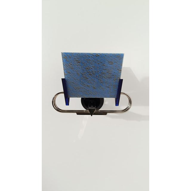 Italian Post Modern Sconce attributed to Perry A. King & S. Mirand for Arteluce, 1980s For Sale - Image 9 of 18