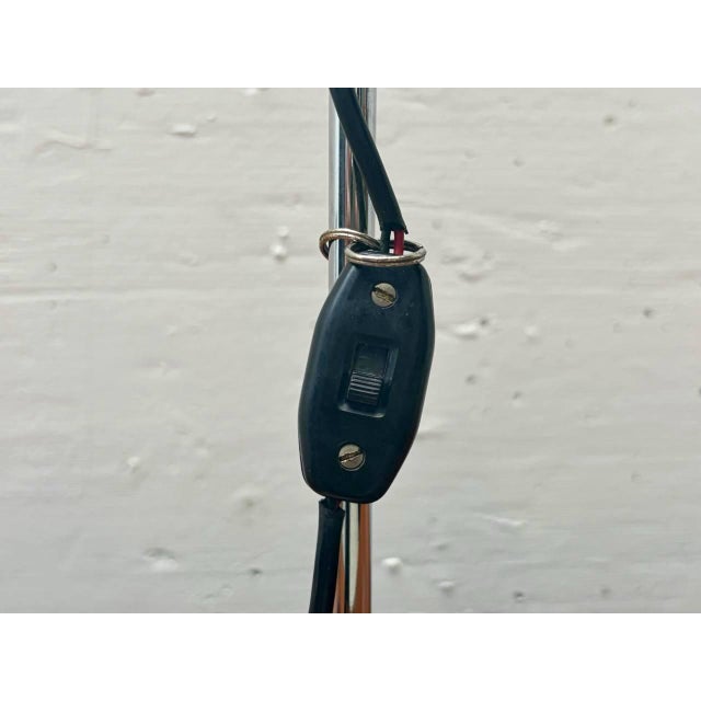 Table Lamp with Chrome-Plated Frame and Stone Base, 1970s For Sale - Image 11 of 16