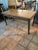 Wood 1920s Primitive Two Drawer Oak Farm Table For Sale - Image 7 of 11