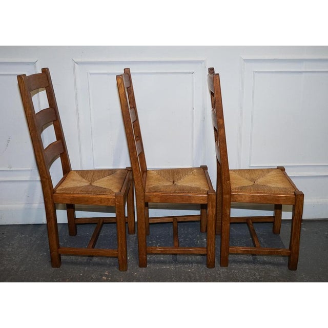 Vintage French Farm Country Dining Chairs, 1950s, Set of 6 For Sale - Image 9 of 17