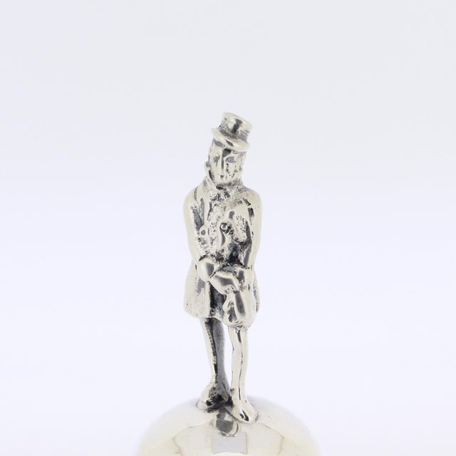 Late 20th Century Cartier Sterling Silver Table Bell With Figural Handle For Sale - Image 14 of 16
